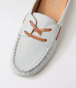 EBUNI DF PALE BLUE TAN LEATHER