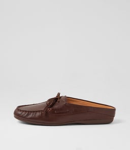 EBUNI DF DK BROWN LEATHER