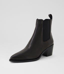 FOLTON DF BLACK BLACK HEEL LEATHER