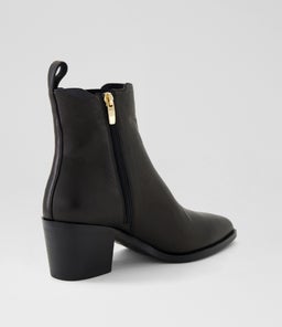FOLTON DF BLACK BLACK HEEL LEATHER