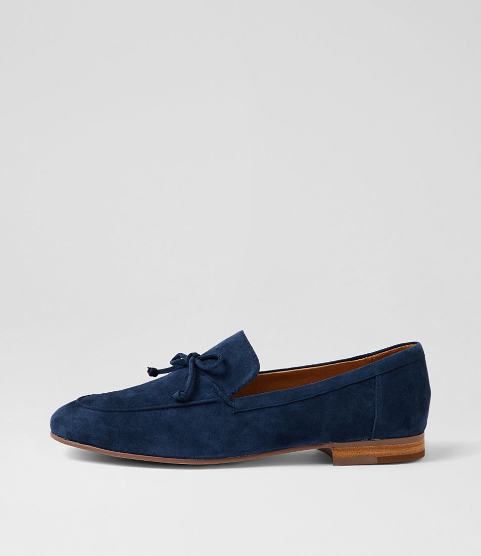 Idayne Navy Suede Flat Shoes