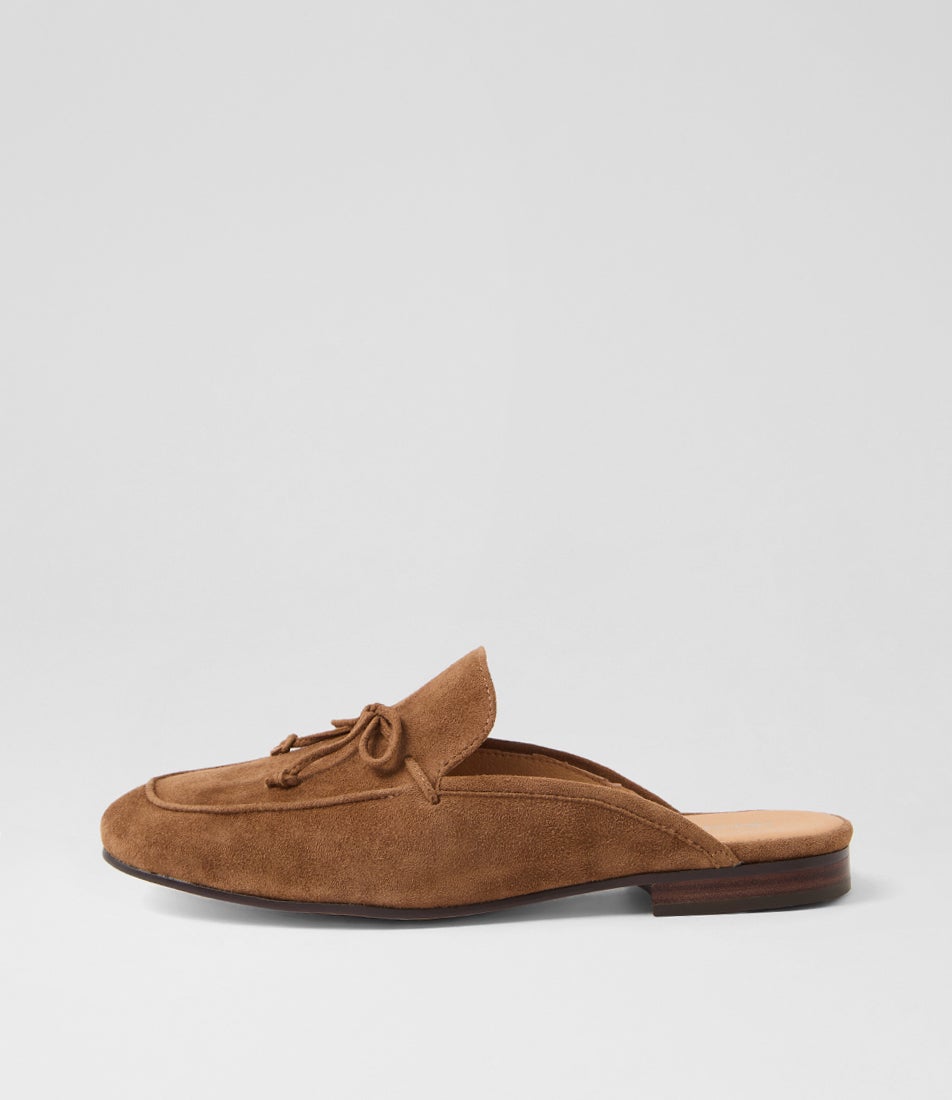 Irrino Coffee Suede Flat Shoes Irrino Coffee Suede Flat Shoes
