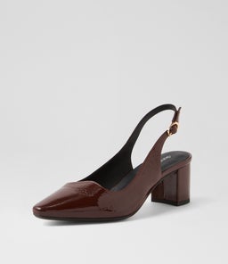 LARNO DF MAHOGANY PATENT LEATHER