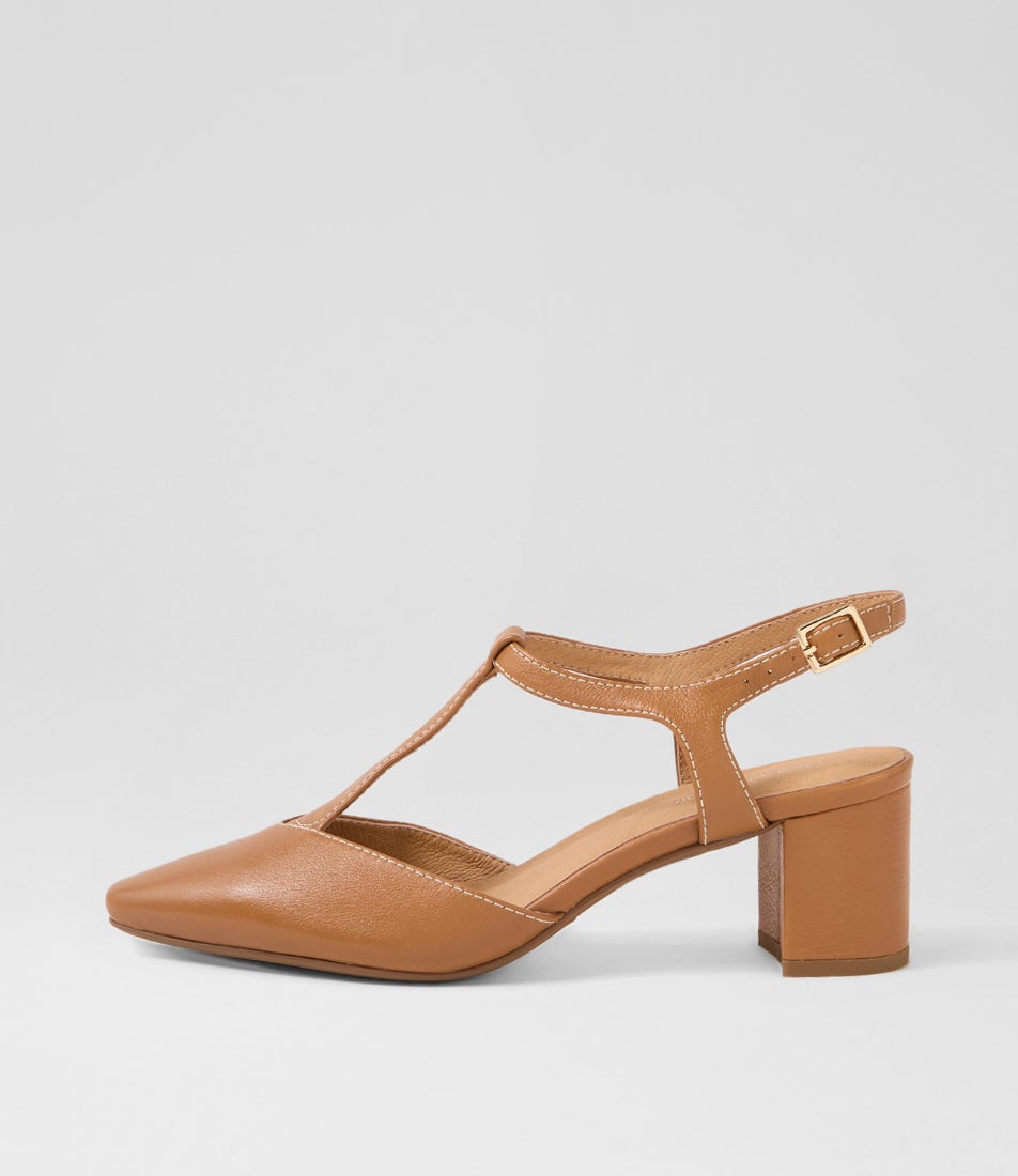 Leonee Tan Leather Heels Leonee Tan Leather Heels
