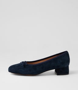 Mallet Navy Suede Heels Mallet Navy Suede Heels