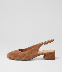 Mamia Coffee Suede Heels Mamia Coffee Suede Heels