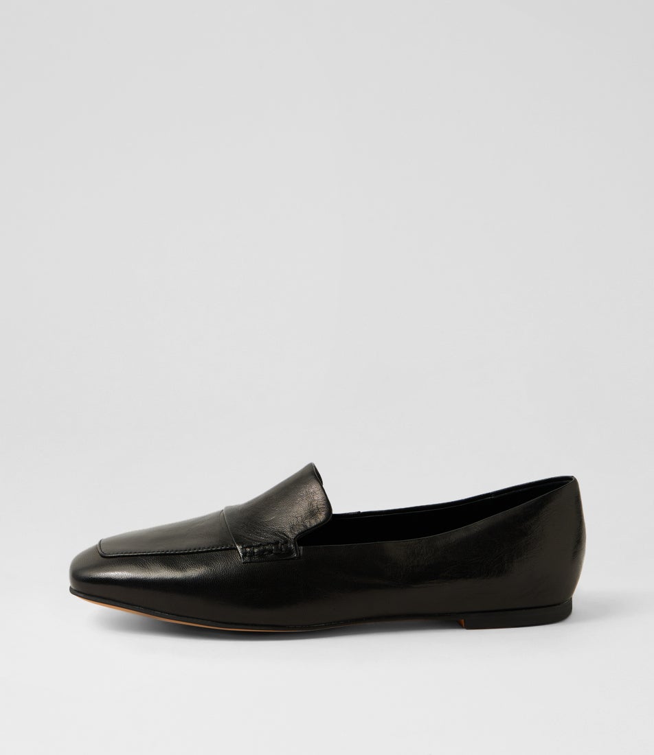 Nepeta Black Luxe Leather Flat Shoes Nepeta Black Luxe Leather Flat Shoes