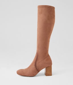 Saris Mushroom Stretch Microsuede Knee High Boots Saris Mushroom Stretch Microsuede Knee High Boots