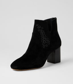 SPESH DF BLACK BLACK HEEL SUEDE