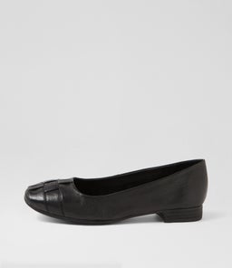 Tylan Black Leather Flat Shoes Tylan Black Leather Flat Shoes