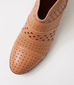 ZALLY DF DK TAN LEATHER