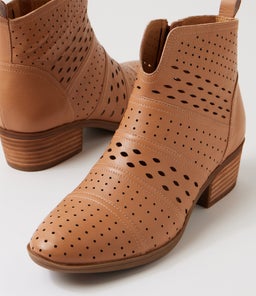 ZALLY DF DK TAN LEATHER