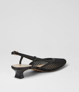 JIKKAS DF BLACK MESH LEATHER