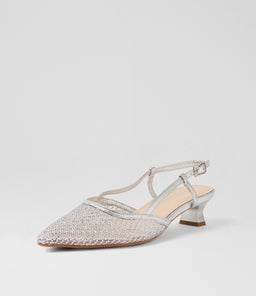 JIKKAS DF SILVER MESH LEATHER