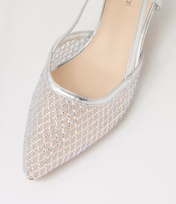 JIKKAS DF SILVER MESH LEATHER