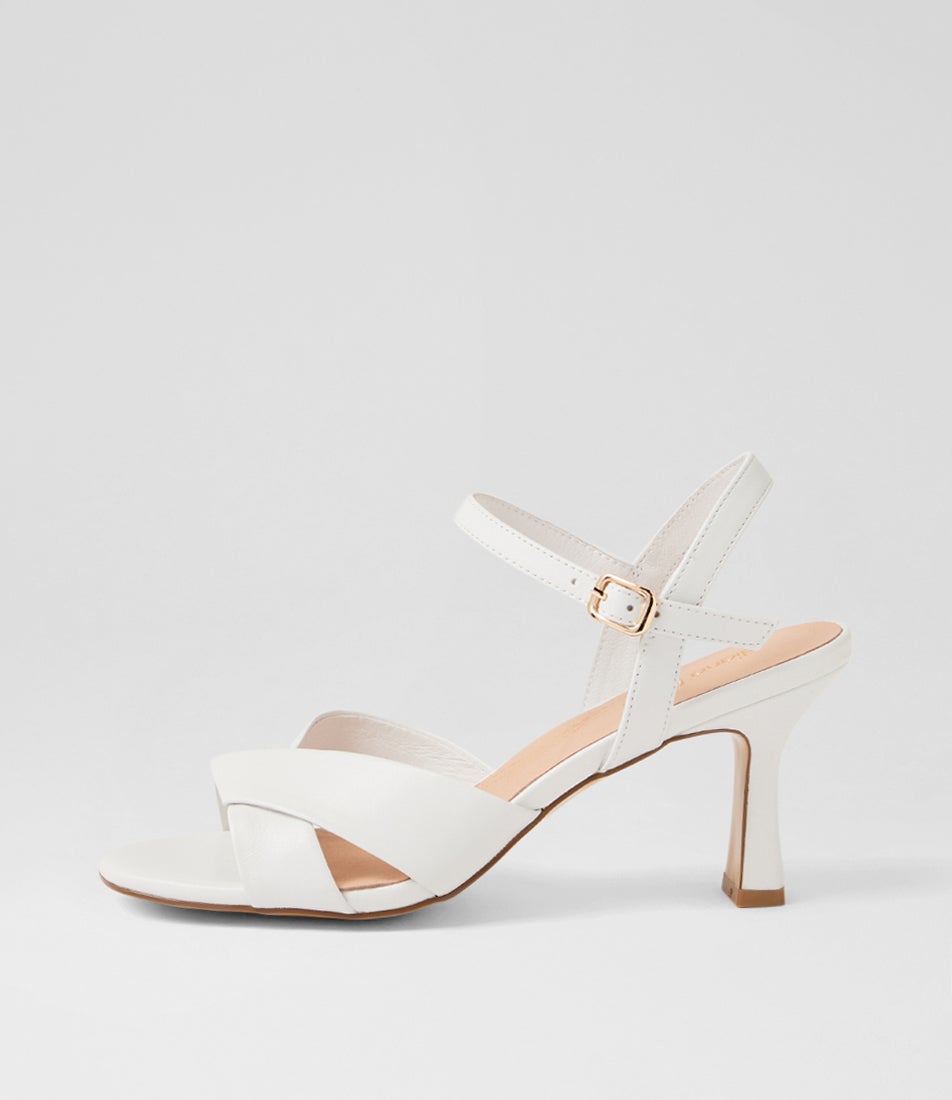 Tinkya White Leather Sandals Tinkya White Leather Sandals
