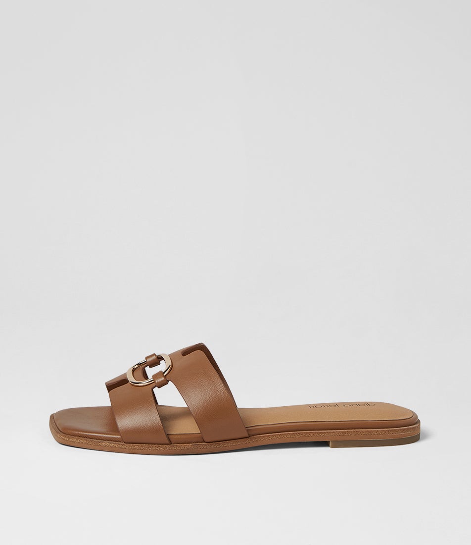 Simle Tan Leather Sandals