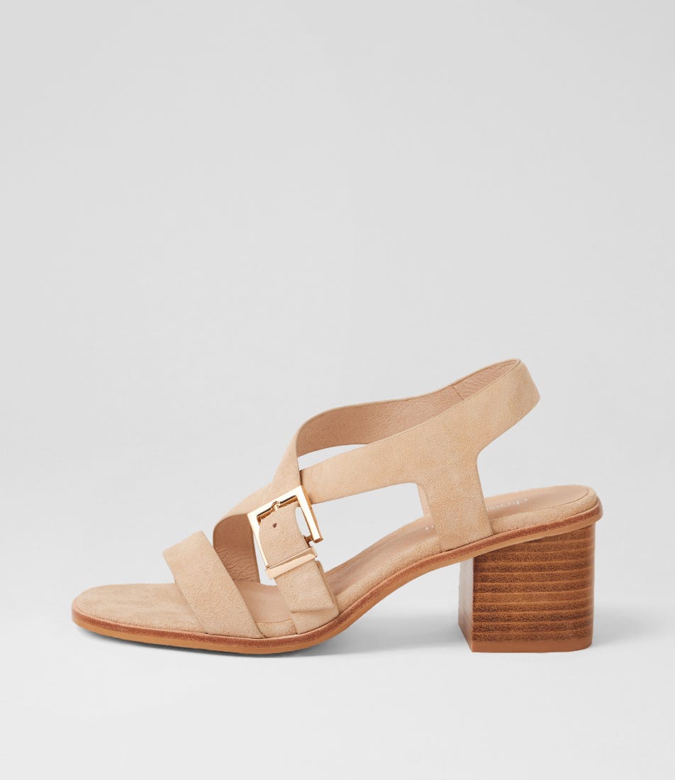 ACOLA DF LATTE NATURAL HEEL SUEDE