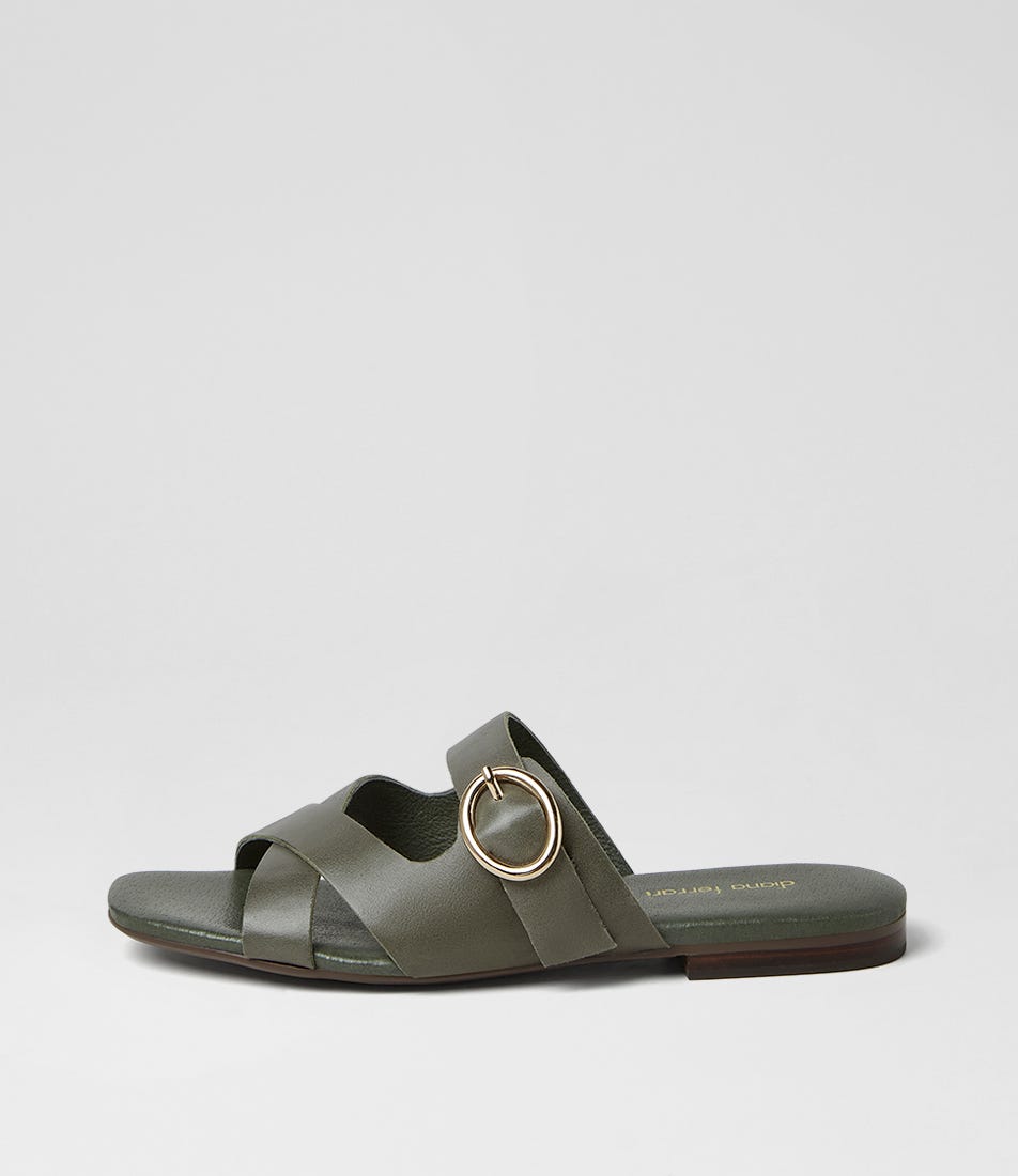 ALLUSE DF OLIVE LEATHER