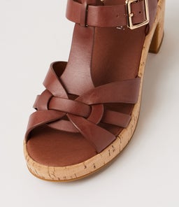 BILLAS DF WALNUT CORK HEEL LEATHER