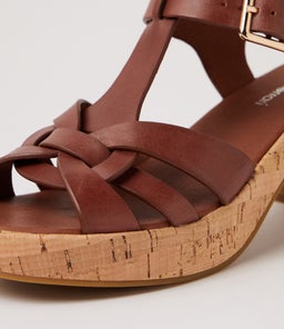 BILLAS DF WALNUT CORK HEEL LEATHER
