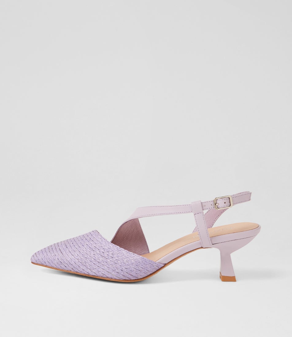 Cavay Lilac Fabric Heels Cavay Lilac Fabric Heels