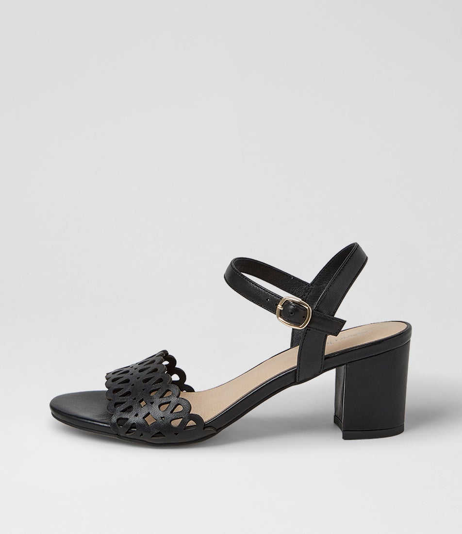 Graice Black Leather Sandals Graice Black Leather Sandals