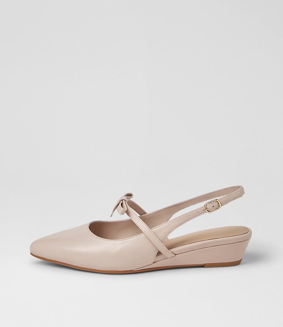 Pasmae Nude Leather Heels