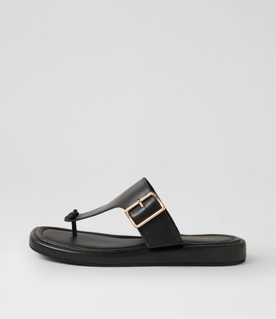 Remma Black Leather Sandals Remma Black Leather Sandals
