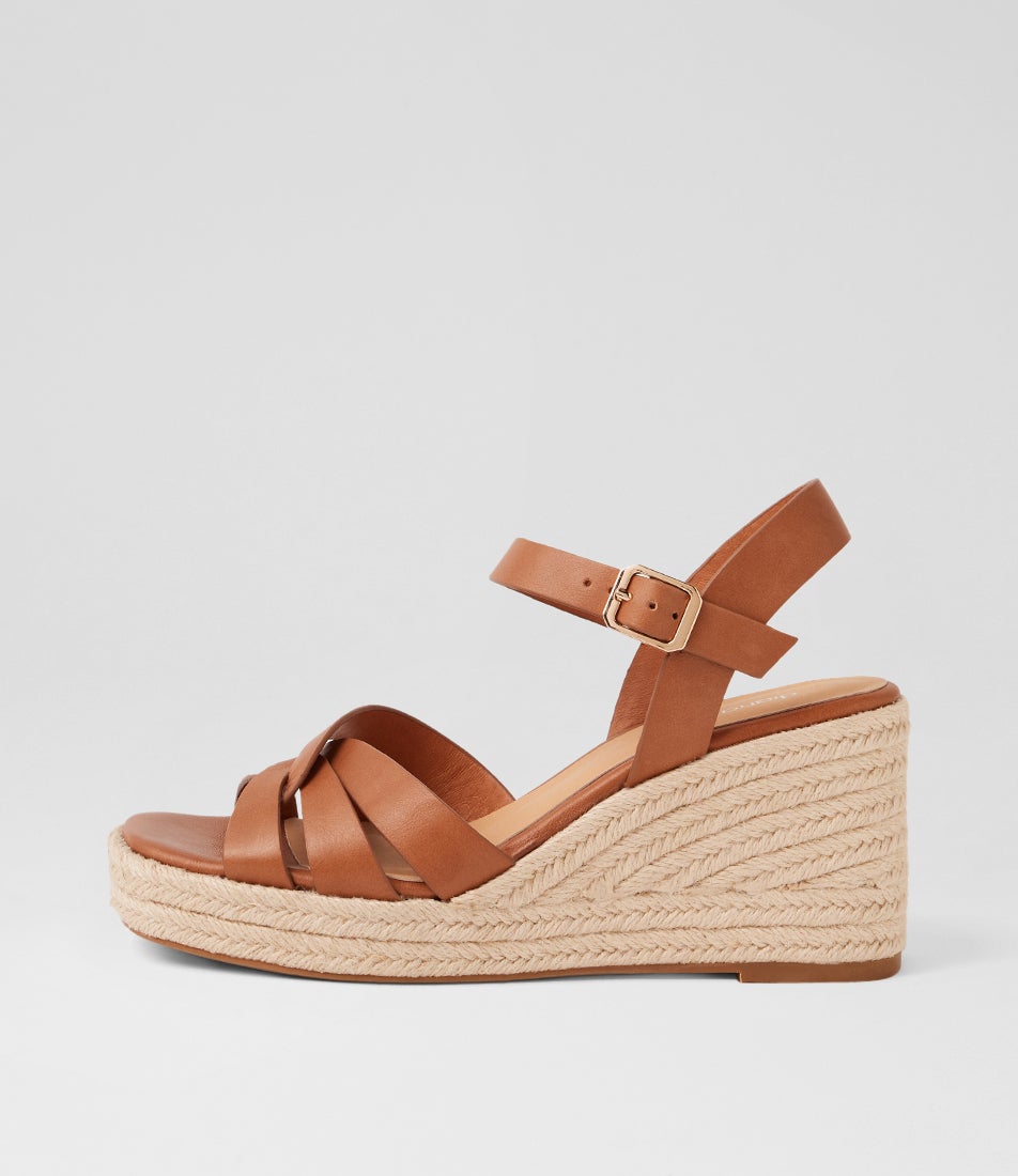 Urma Chestnut Natural Rope Leather Sandals Urma Chestnut Natural Rope Leather Sandals