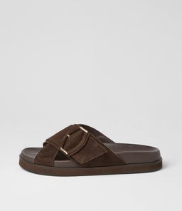 Vanana Espresso Suede Sandals Vanana Espresso Suede Sandals