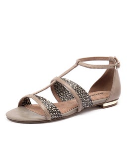 HIBERNIA TAUPE BROWN LEATHER