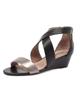 JEUNE GUNMETAL BLACK LEATHER