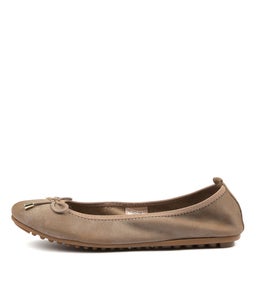 BELIN TAUPE DISTRESSED LEATHER