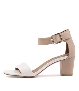 CASSIER WHITE DARK BEIGE LEATHER