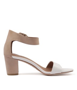 CASSIER WHITE DARK BEIGE LEATHER