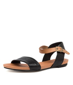 JINNIT BLACK TAN LEATHER
