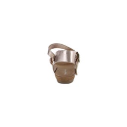 JINNIT ROSE GOLD TAN FOOTBED LEATHER