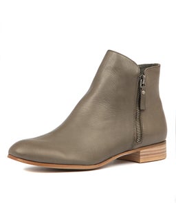 FABIAN OLIVE LEATHER LEATHER