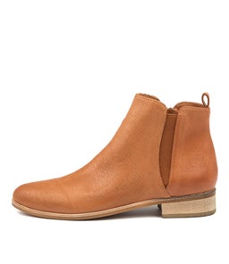 INFLICT DK TAN CUT LEATHER LEATHER