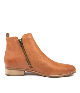 INFLICT DK TAN CUT LEATHER LEATHER