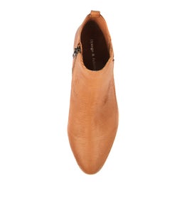 INFLICT DK TAN CUT LEATHER LEATHER