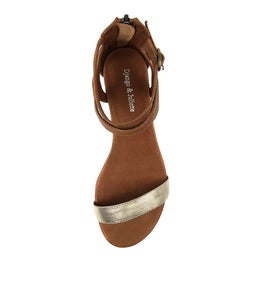 PLEASE GOLD TAN LEATHER