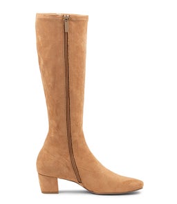 HAYLEYS CARAMEL STRETCH MICROSUEDE