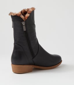 RUDO BLACK LEOPARD FUR TUMBLE NUBUCK
