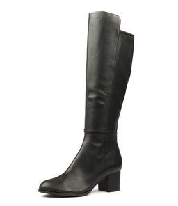 SETLEY BLACK LEATHER STRETCH SMOOTH