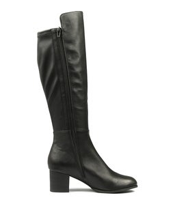 SETLEY BLACK LEATHER STRETCH SMOOTH