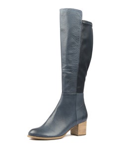 SETLEY NAVY LEATHER STRETCH SMOOTH