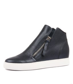 GISELE NAVY METALLIC LEATHER