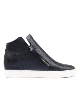 GISELE NAVY METALLIC LEATHER
